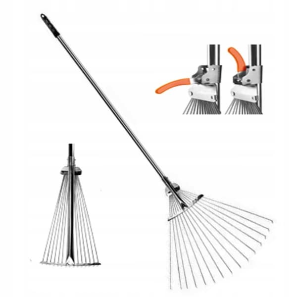 Haverive til græs og blade, justerbar, 150 cm
