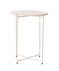Miniatyrbillede 3 af 3: Rundt sofabord i metal til haven 62x46,5 cm