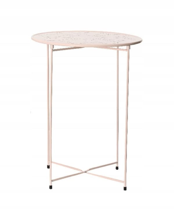 Rundt sofabord i metal til haven 62x46,5 cm