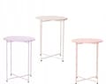Miniatyrbillede 2 af 3: Rundt sofabord i metal til haven 62x46,5 cm