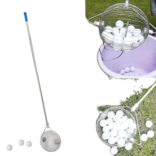 Golfboldsopretrækker, Rustfrit Stål Konstruktion, Ubesværet Indsamling, Justerbar Størrelse