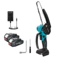 Miniatyrbillede 1 af 2: Mini elektrisk kædesav, 1200 omdr./min uden belastning, 18V børsteløs motor,EU, 2 stk. 2,0 Ah batteri