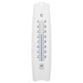 Miniatyrbillede 2 af 2: Udendørs vinduestermometer, hvid plastik, -25/50°C, længde 26 cm
