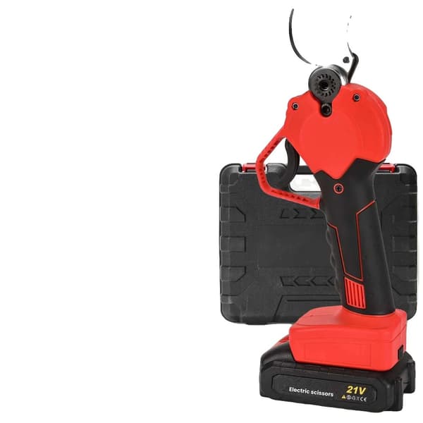 Elektrisk trådløs beskærer, 40 mm skærekapacitet, børsteløs motor, 2000mAh lithium-ion batteri,2 Batteri 1 EU Stik