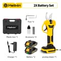 Miniatyrbillede 2 af 2: Elektrisk Beskærer, 30 mm Skærediameter, 2 Gearindstillinger, SK5 Højkulstofstål Klinge,2X Batteri Sæt