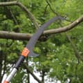 Miniatyrbillede 4 af 4: Manuel stangsav, justerbar længde 4,9 ft til 20 ft, klinge i kulstofstål, letvægts håndtag i aluminiumlegering,8m Dobbelt Kroge
