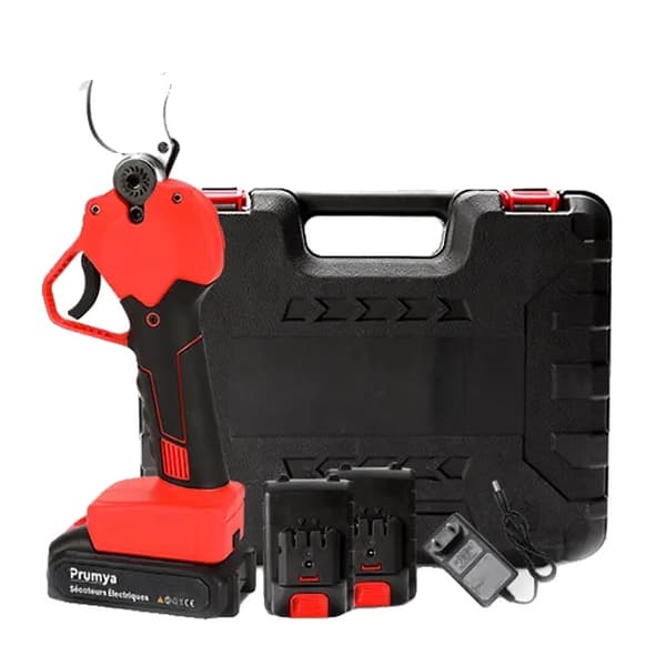 Elektriske Beskærersakse, 21V Batteri, Børsteløs Motor,750W 40mm 2 batteri sæt