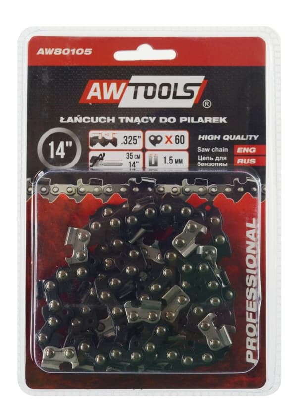 AWTOOLS-LEIKKAUSKETJU 35cm/60/325""/1.5 /MUSTA LINJA