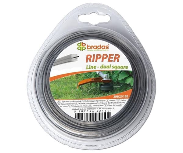 RIPPER DOBBELT SKÆRELINE 2,0*15m/FIRKANT/BL.