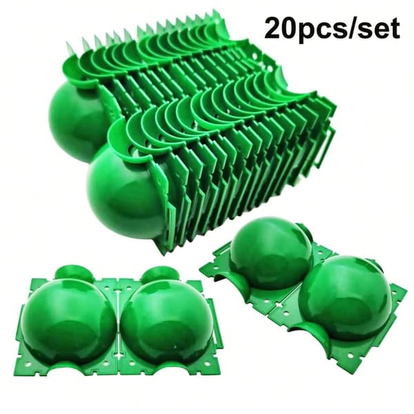 OBOSOE Air Layering pods Genbrugbare Plante Rooting Device Plante Rooting Grow Box Genbrugbare Propagation Box Plante Transplantation Ballyellow 20pcs