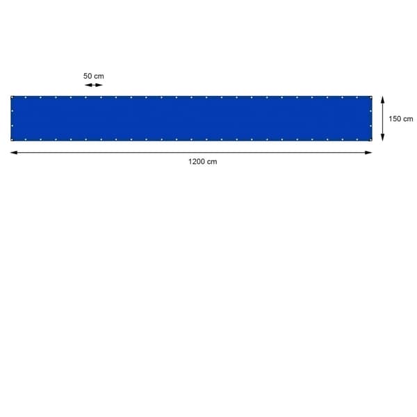 ECD Germany suojapeite silmukoilla 1,5x12m 18m² 180g / m² sininen polyeteenimuovinkestävästä vedenpitävästä repäisysuojatusta suojapeitteestä