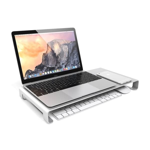Desire2 Monitor/Laptop Stander Universal Sølv
