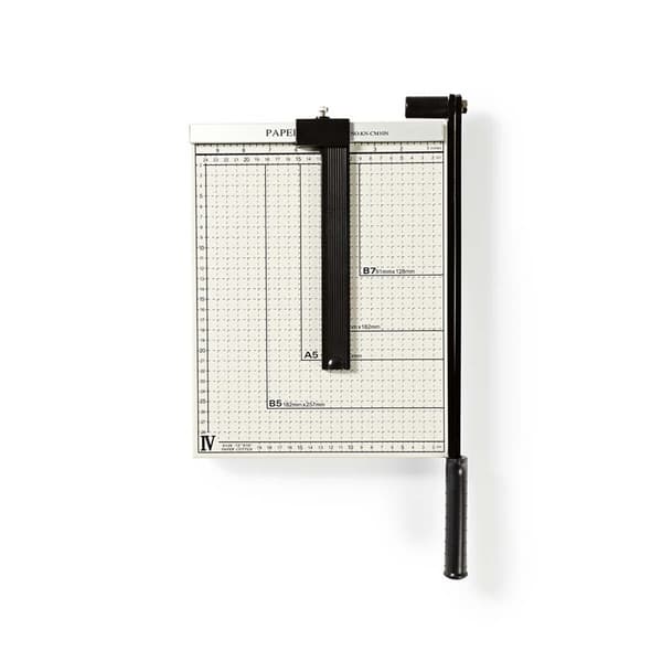 Nedis Paperileikkuri | Suurin leikkauskoko: 210 x 297 mm | Veitsen tyyppi: Metalli | Metalli | Musta / Valkoinen