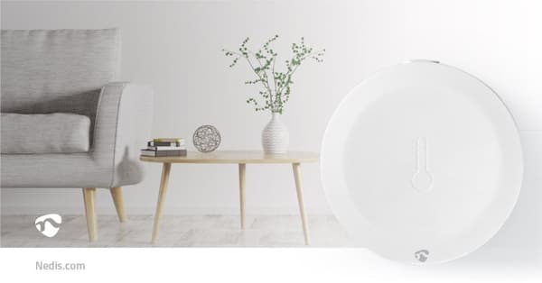 Nedis SmartLife-ilmastoanturi | Zigbee 3.0 | Paristokäyttöinen | Android™ / IOS | Valkoinen