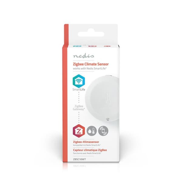 Nedis SmartLife-ilmastoanturi | Zigbee 3.0 | Paristokäyttöinen | Android™ / IOS | Valkoinen
