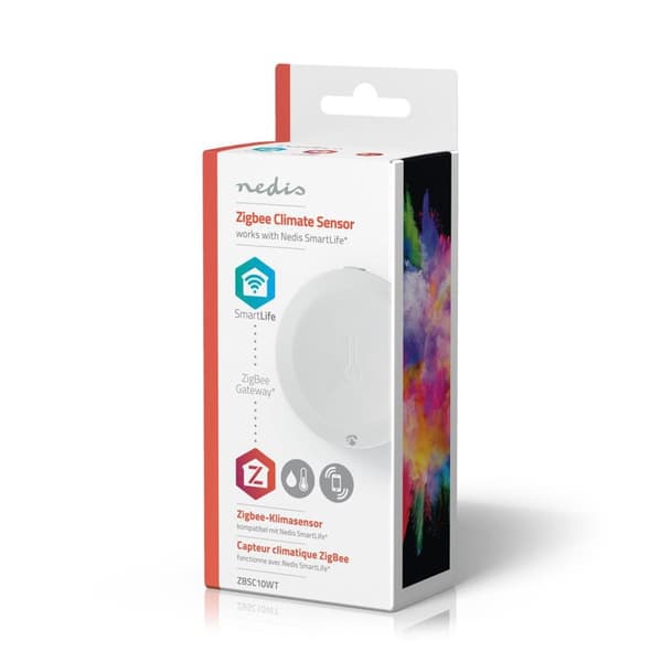 Nedis SmartLife-ilmastoanturi | Zigbee 3.0 | Paristokäyttöinen | Android™ / IOS | Valkoinen