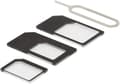 Miniatyrbild 1 av 5: DELTACO SIM-kortsadapter för micro/mini/nano-sim, svart (SIM-109)
