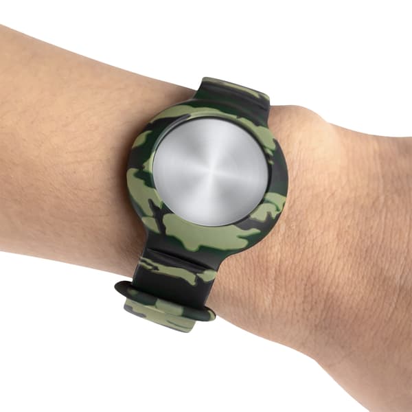 DELTACO Apple AirTag, Silikonarmband, Kamouflage