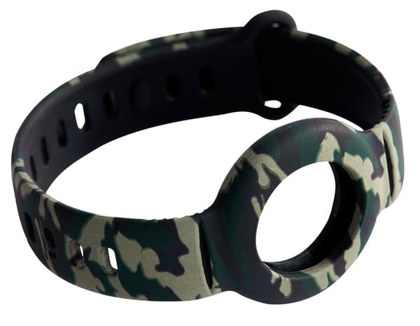 DELTACO Apple AirTag, Silikonarmband, Kamouflage
