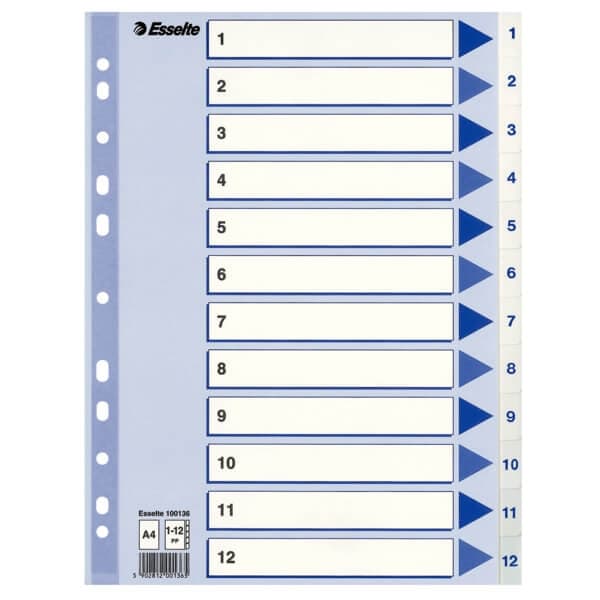 ESSELTE Register Non-Stop A4/1-12