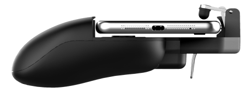 GADGETMONSTER Kannettava mobiili peliohjain 2000mAh Powerbankilla - Musta
