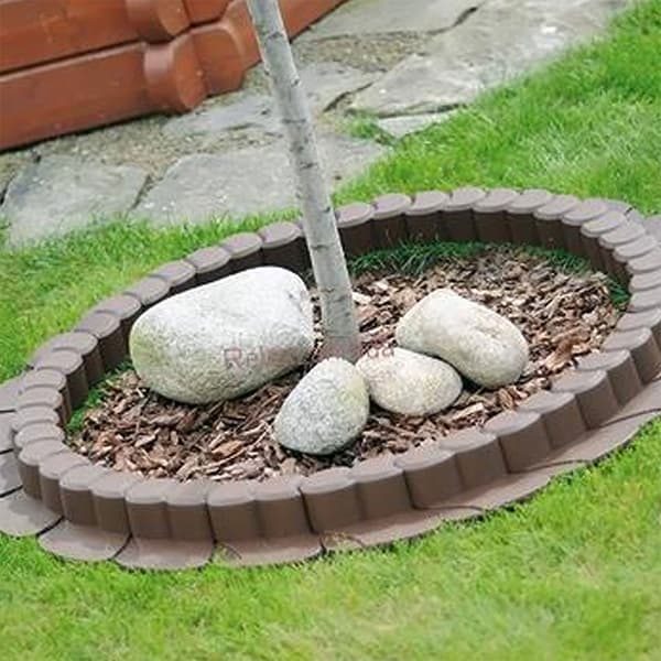 Prosperplast Afgrænsninger Gardenhappy Grass Collection 31x15x7 Cm Orange
