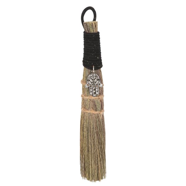 Something Different Hamsa Hand Broom Brown/Black One Size