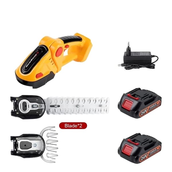Elektrisk häcksax, 2-i-1-funktionalitet, kompatibel med Makita 18V-batteri., Grön-INGEN Batteri