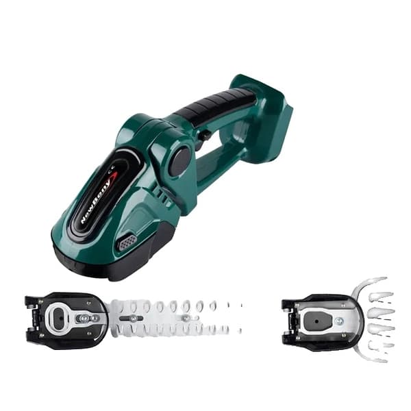 Elektrisk Hækkeklipper, 2-i-1 Funktion, Kompatibel med Makita 18V Batteri, Grøn-INGEN Batteri Green-NO Battery