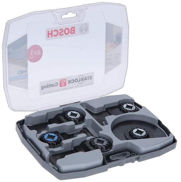 BOSCH SAW BLADE SET FOR STARLOCK 4+1 MULTI-TOOL, WOOD/METAL
