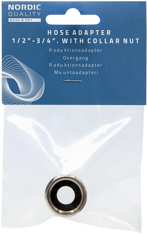 Nordic Quality Adapter, mässing 1/2"- 3/4"