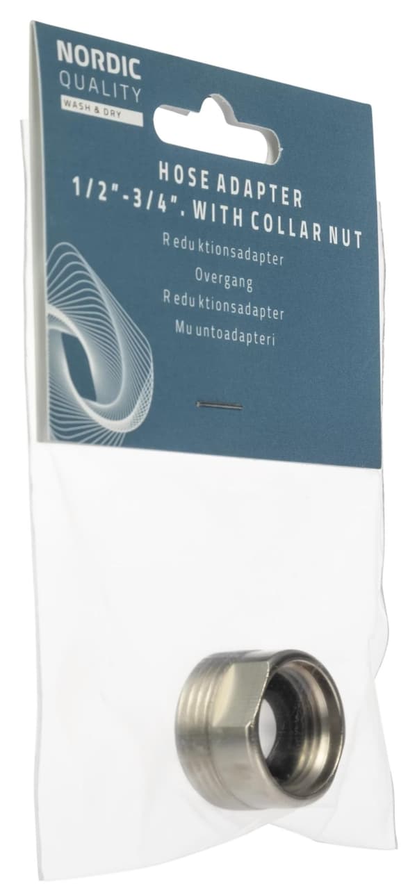 Nordic Quality Adapter, mässing 1/2"- 3/4"