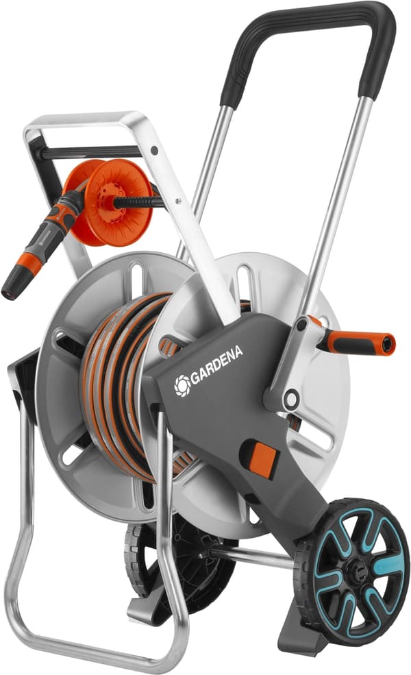 GARDENA CleverRoll M Easy slangvagn i metall, 25 m flexslang
