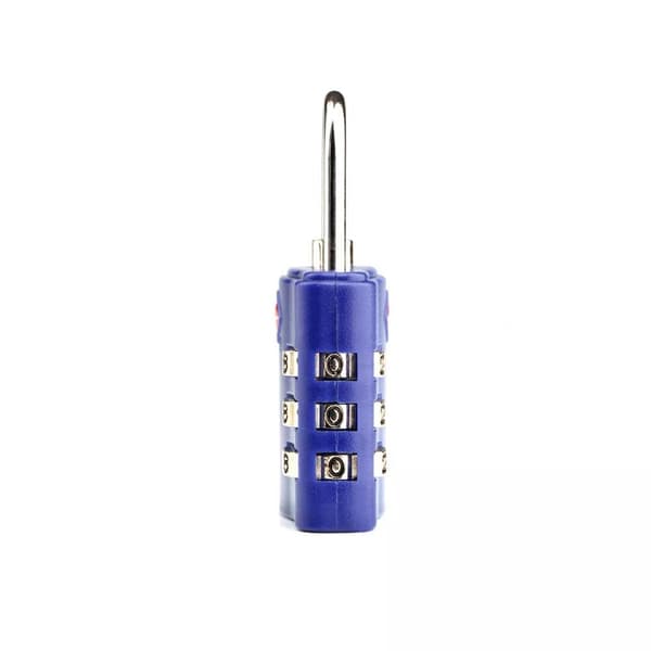 travelblue 2 x TSA 3 dial combi lock, Mixed Black,Blue or Red