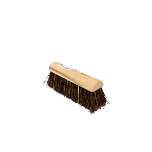Hills Brushes Bassine Yard Broom Brown 10in