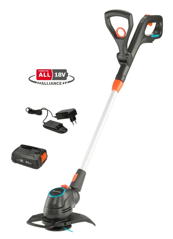 Gardena Batteridrevet trimmer ComfortCut Li-18/23 Klar-til-bruk-sett