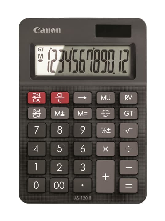 Canon AS-120II DBL stationær lommeregner Sort