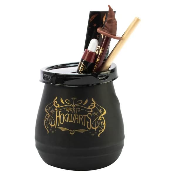 Pyramid International Harry Potter Ceramic Cauldron Desk Tidy - Colourful Crest