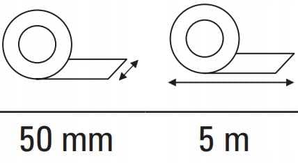 MOTIVE Liukuesteteippi musta 5m 020 217