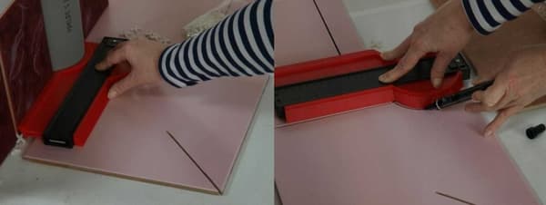 MOTIV Fliseskabelon, fliser, paneler, 25 cm, 070 121