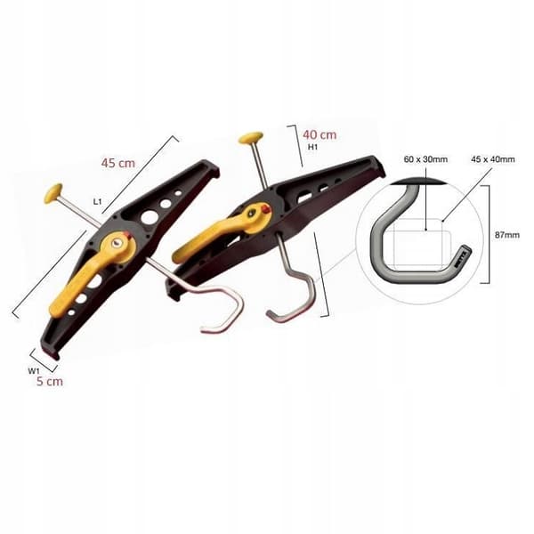 RHINO SafeClamp -tikkaat RAS21 -kiinnike