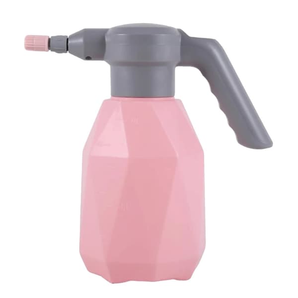 Ladattava automaattinen kastelukannu, 3000 ml kapasiteetti, säädettävä suihkuviemärimalli,Vaaleanpunainen 2L