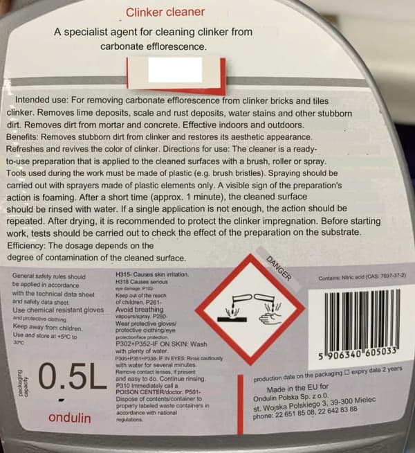 Feda klinkerrens 0,5 l