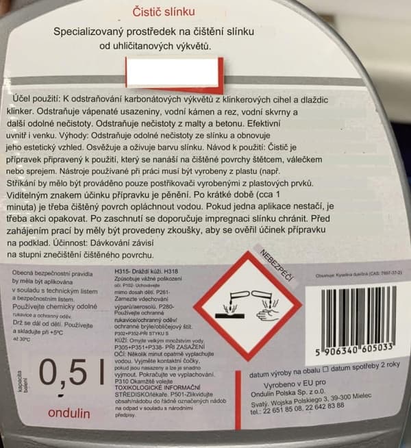 Feda klinkerrens 0,5 l