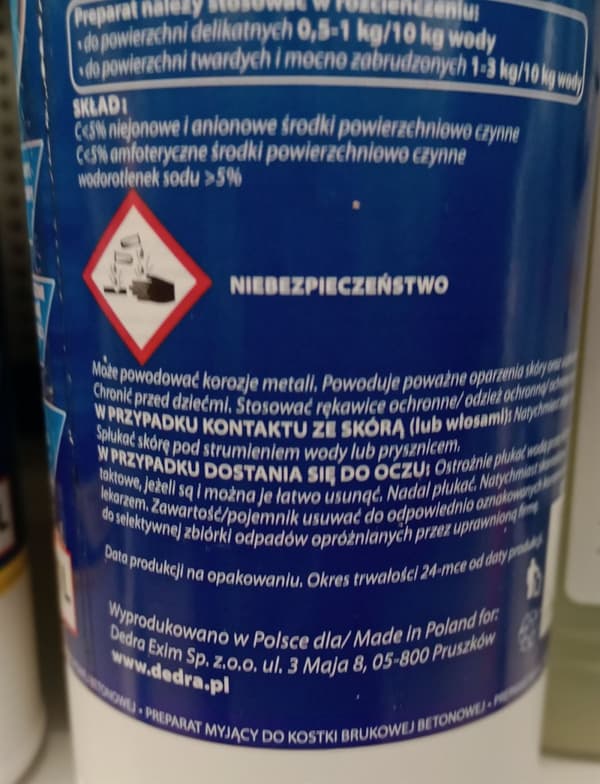 Rengöringsmedel för marksten 1 l