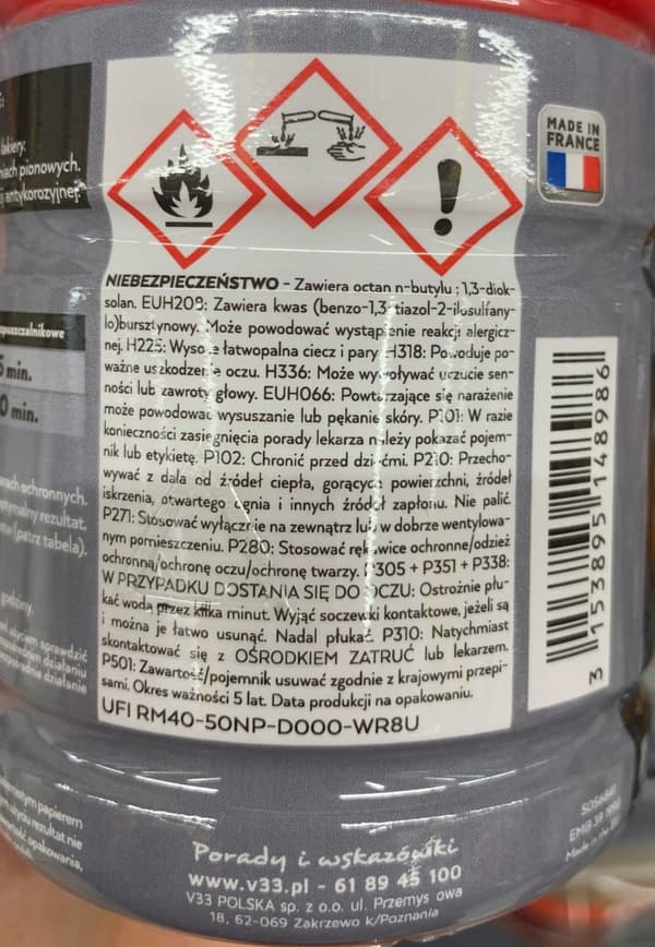 Geeli vanhojen pinnoitteiden poistamiseen metallista 0,25 l