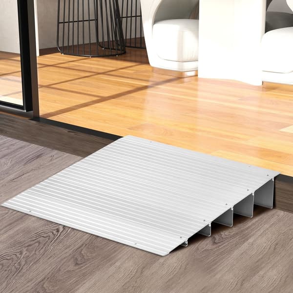Dørtrin Indgangsrampe, 34x16,5x3 tommer/34x21x4 tommer/34x26x5 tommer, Sølv