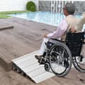 Miniatyrbillede 2 af 8: Dørtrin Indgangsrampe, 34x16,5x3 tommer/34x21x4 tommer/34x26x5 tommer, Sølv