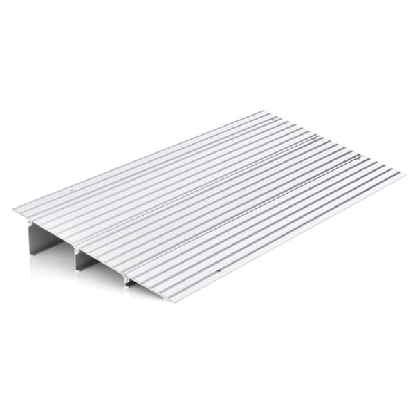 Dörrtröskel Ingångsramp, 34x16.5x3 tum, Silver