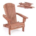 Miniatyrbillede 1 af 7: Sammenklappelig Adirondack-stol, 35x28x37 tommer, Brun